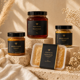 Bienenkraft Bundle mit Waldhonig Bienenpollen Honigwabe und Bienen Elixier Honig