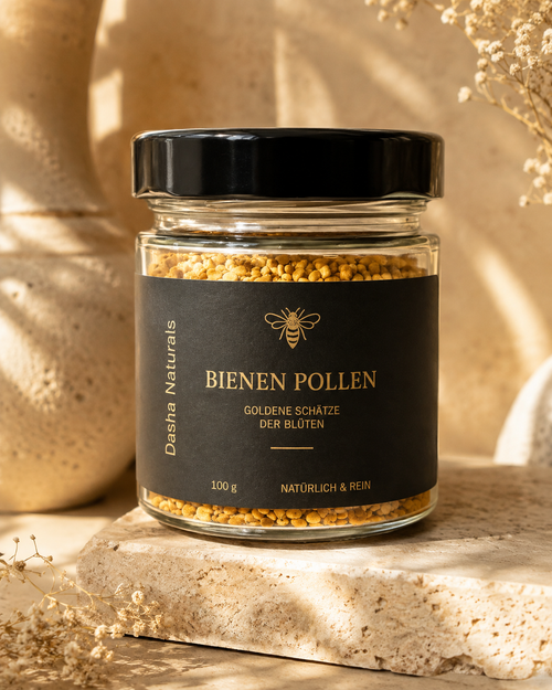 Dasha Naturals Blütenpollen im Glas – naturbelassene Bienenpollen aus Bulgarien